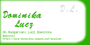 dominika lucz business card